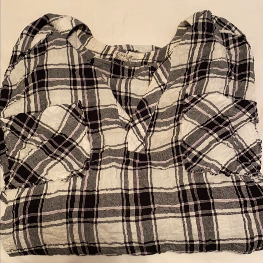 Free people checkered tunic dress
